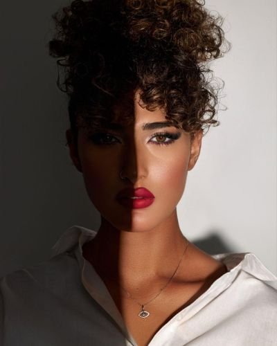 girl half shadow